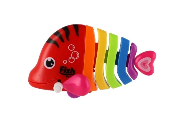 Rybka/Ryba na kluczyk plastikowa 11cm mix kolorów 14szt w pudełku