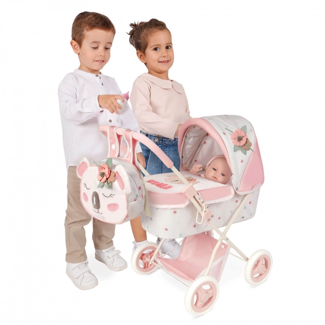 DeCuevas 85079 Składany wózek dla lalek z plecakiem KOALA 2024 - 60 cm