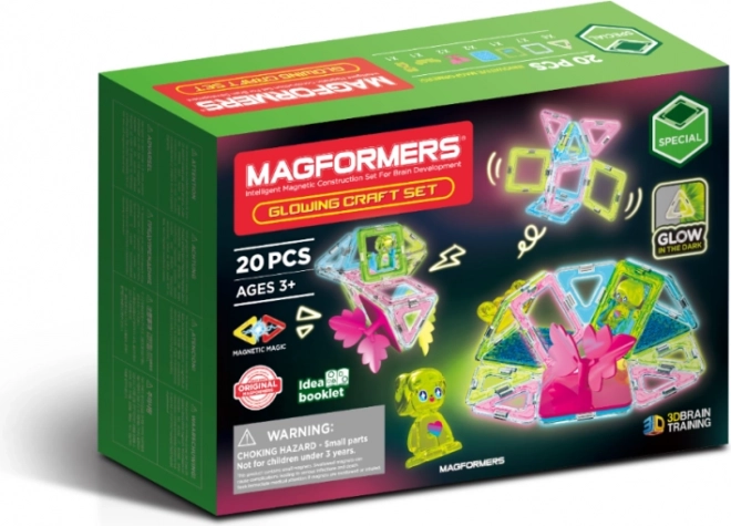 Magformers świecące klocki 20 elementów