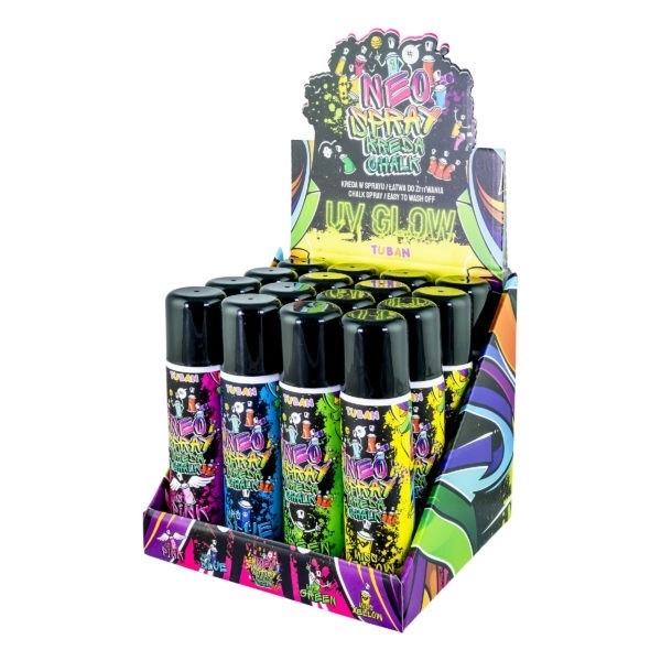 Neo dziecięca kreda w sprayu mix 16 szt.