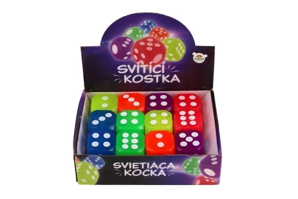 Świecąca neonowa silikonowa kostka do gry