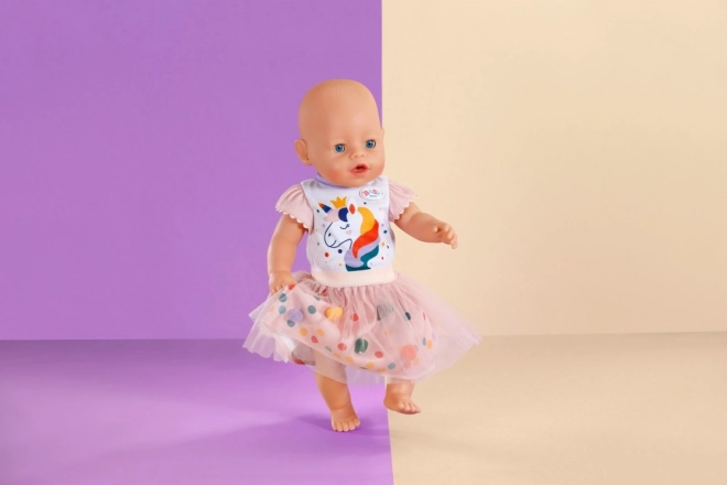 Baby Born jednorożcowe tutu sukienki dla lalek