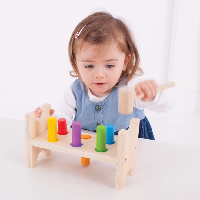 Bigjigs Baby Drewniana zatłukiwanka