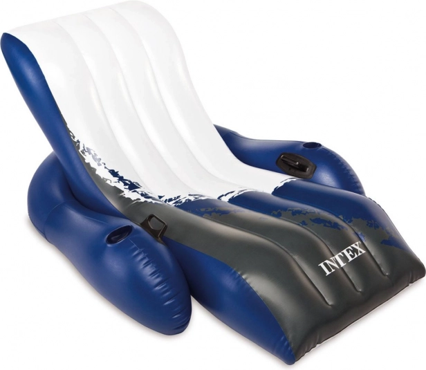 Nadmuchiwany fotel plażowy 2 w 1 INTEX 180 × 135 cm