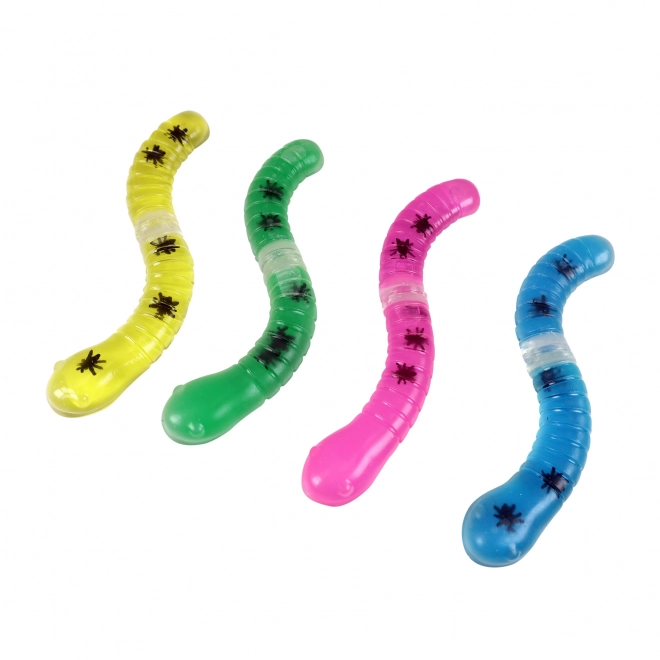 Gniotek wąż z muchami 25 cm