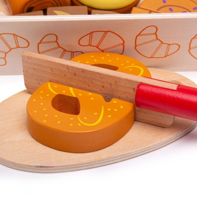 Bigjigs Toys Pieczywo do krojenia w skrzynce