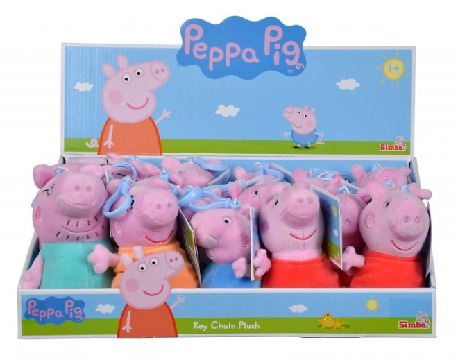 Świnka Peppa pluszowy breloczek do plecaka, 4 rodzaje