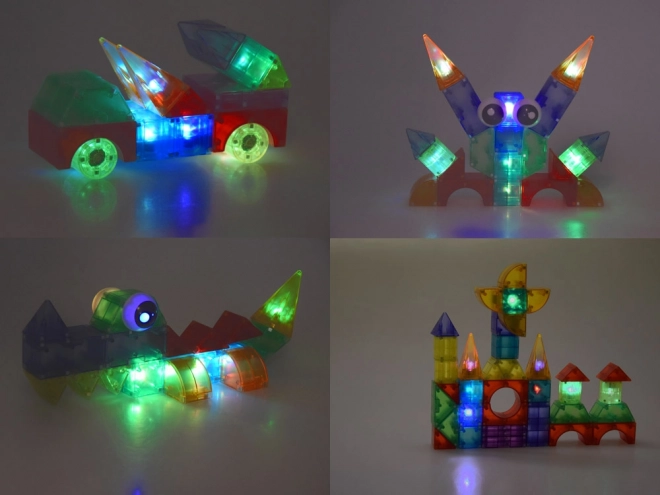 3D magnetyczne bloki Święcące magnetyczne bloki 64 sztuki ZA5240