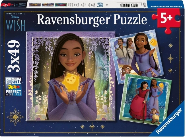 Ravensburger puzzle Disney Wish 3×49 elementów