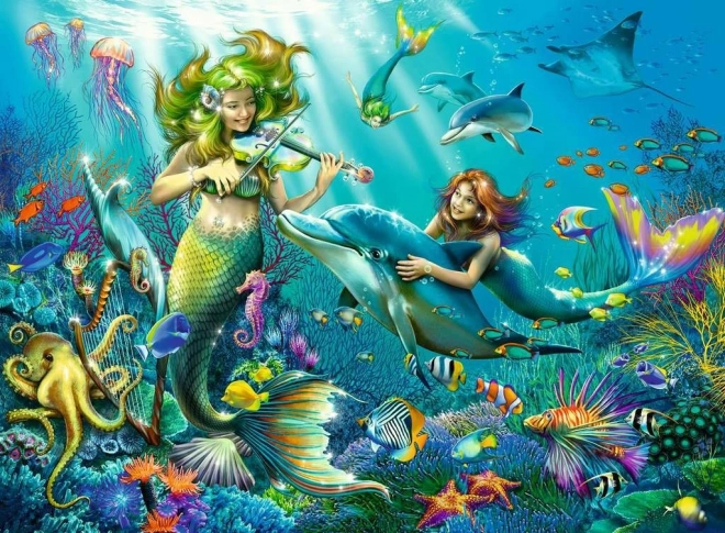 Ravensburger błyszczące puzzle Podwodne Piękności XXL 100 elementów