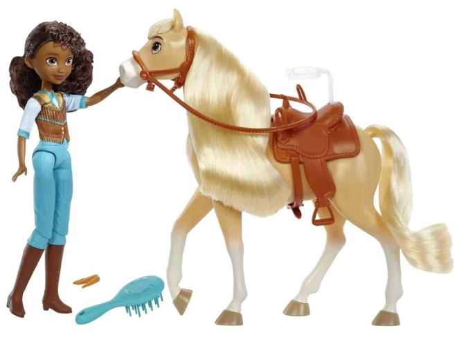 Marionetka Duch Pru i koń Łaciatka od DreamWorks