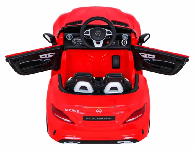 Mercedes Benz SLC300 Dziecięcy samochód na baterie Czerwony + dźwięki MP3 Światła + zdalne sterowanie + wolny start