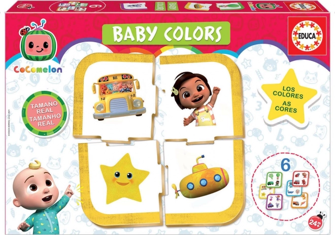 EDUCA Baby puzzle CoComelon: Poznaj kolory 6x4 kawałki