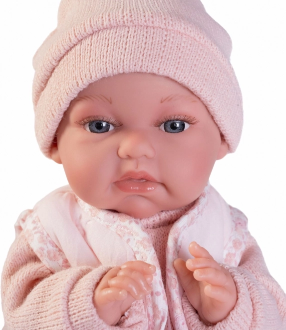 realistyczna lalka niemowlę z funkcją ruchu i miękkim materiałowym ciałem 34 cm