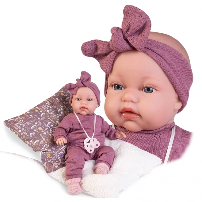 Antonio Juan 70356 TONETA - realistyczna lalka niemowlę ze dźwiękami i miękkim materiałowym ciałem - 34 cm