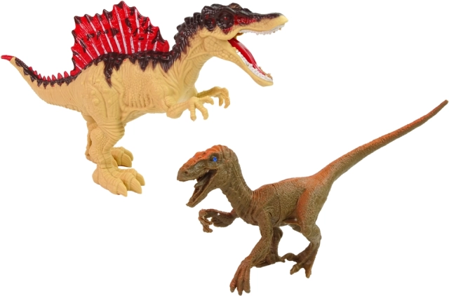Realistyczne figurki: Spinozaur i Kompsognat
