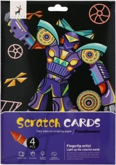 Obrazki do drapania A4 Transformers – 4 arkusze