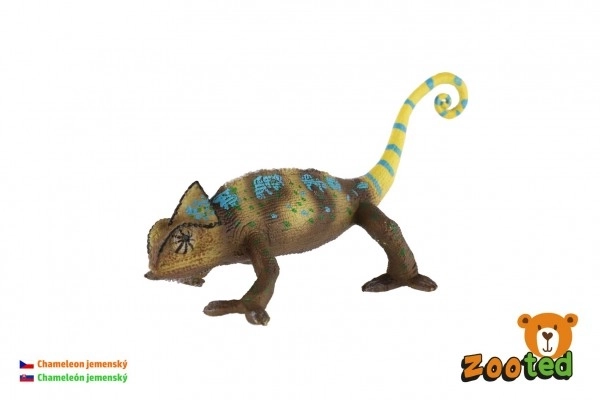 Kameleon jemeński zoosztuczne tworzywo 18cm w woreczku
