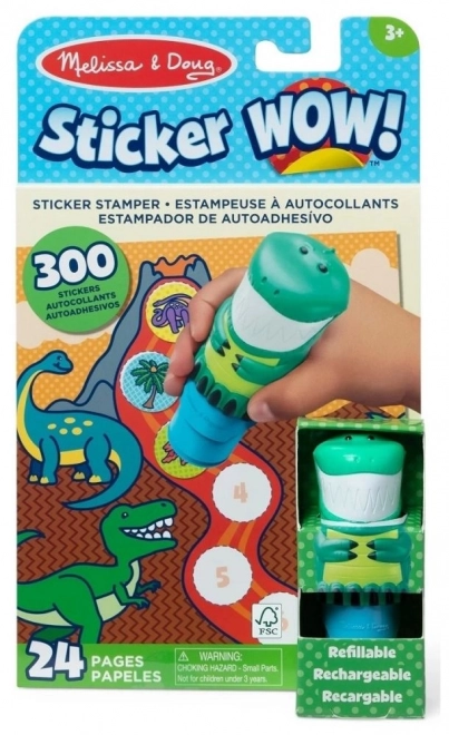 Kreatywny zestaw naklejek z dinozaurami – Melissa & Doug