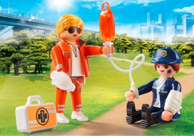 Duo Pack Figurki 70823 Lekarz z karetki i policjantka