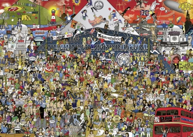 HEYE Puzzle Historia Brytyjskiej Muzyki 2000 Elementów