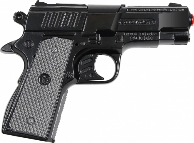 Policyjny pistolet czarny metalowy 8 sztuk