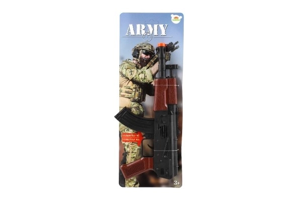 Karabin iskrzący ARMY na bezwładnik plastikowy 29cm na karcie 14x38x2,5cm