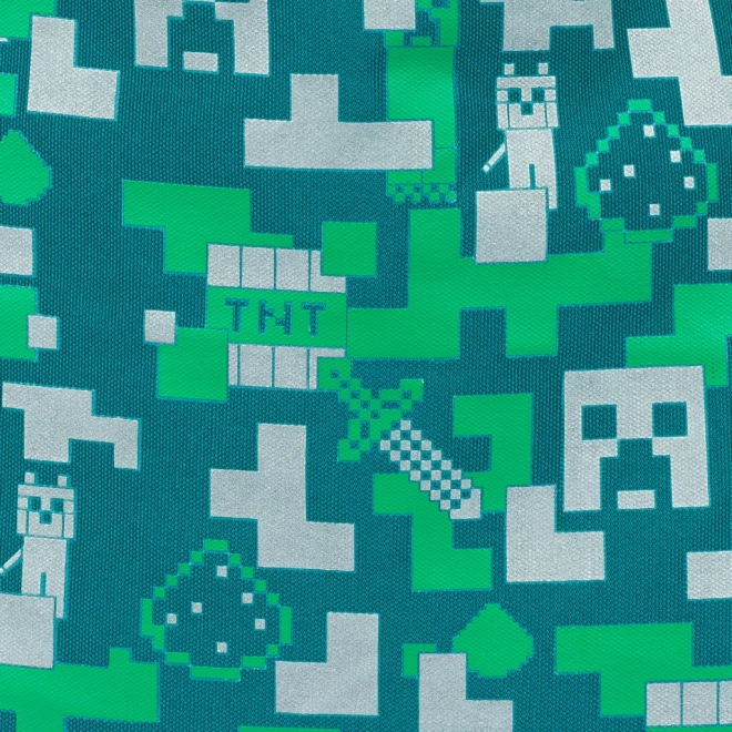 Kieszonkowy plecak z srebrnym Creeperem z MINECRAFT