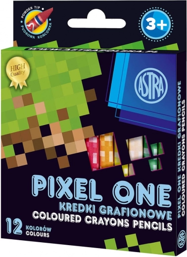 ASTRA kredki kaolinowe PIXEL ONE, 12 szt.
