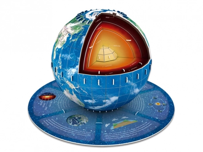 Puzzle 3D Planeta Ziemia - Struktura 50 elementów