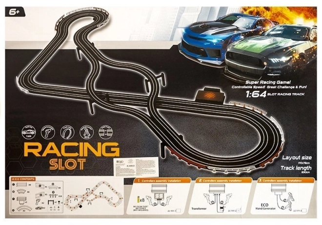 Tor wyścigowy 2 Cars Slot Cars 1:64