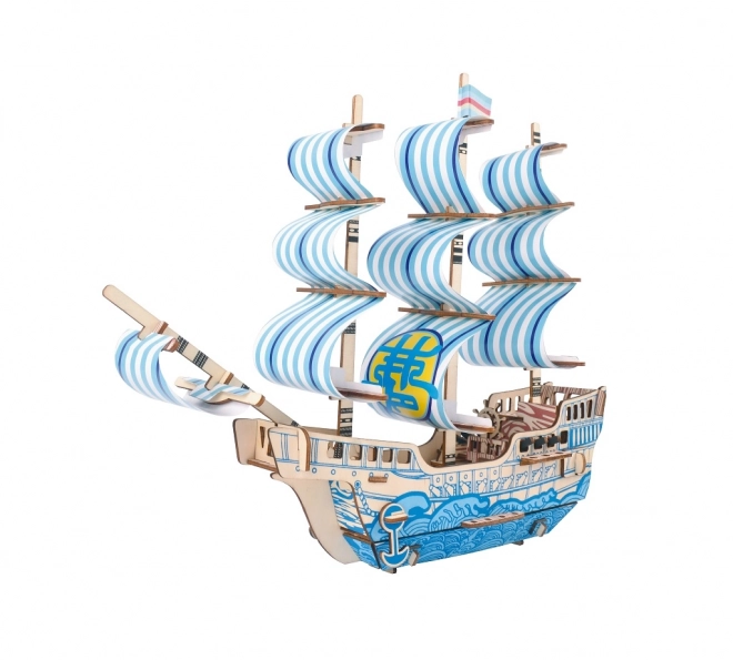 Woodcraft Drewniane 3D puzzle Statek ze snów