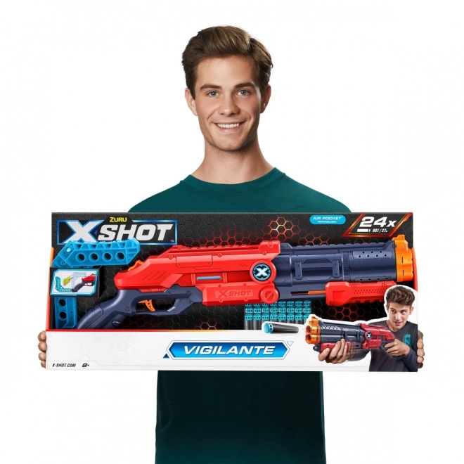 ZURU X-SHOT EXCEL Vigilante wyrzutnia 24 strzałek