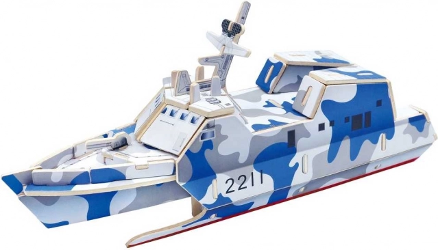 RobobTime drewniana układanka łódź szturmowa typ 022