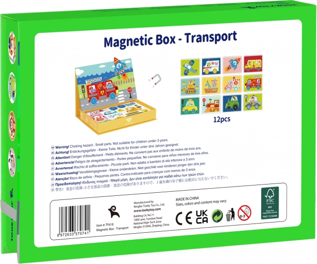 Tooky Toy Magnetyczna Szafka Montessori z 80 Elementami