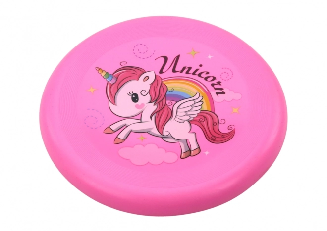 Latający dysk frisbee Jednorożec Różowy 20cm