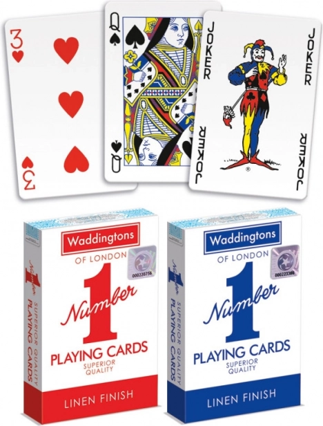 Karty Waddingtons Numer 1 Czerwone/Niebieskie