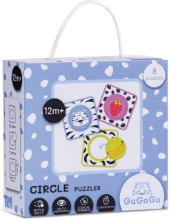 Gagagu edukacyjne puzzle z kółeczkiem