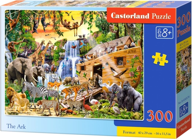 Puzzle 300 elementów dzikie zwierzęta na planszy