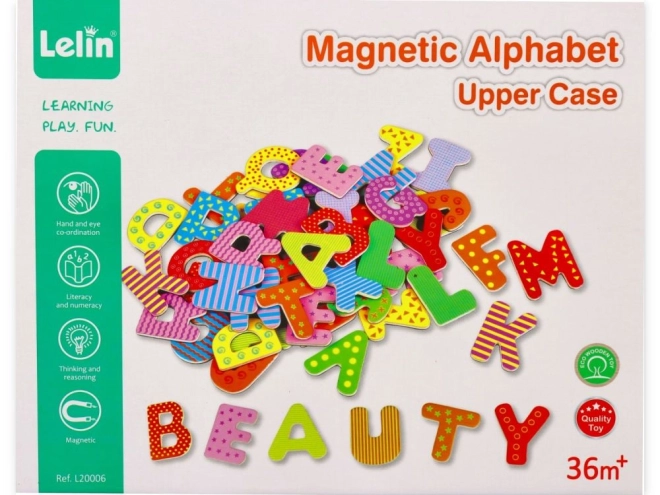 Magnetyczne drewniane litery