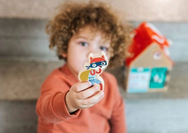 Lilliputiens  drewniany domek z zamkami