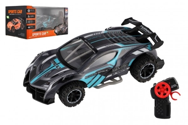 RC sportowy samochód 2,4GHz szaro-turkusowy 20cm – Szaro-turkusowe