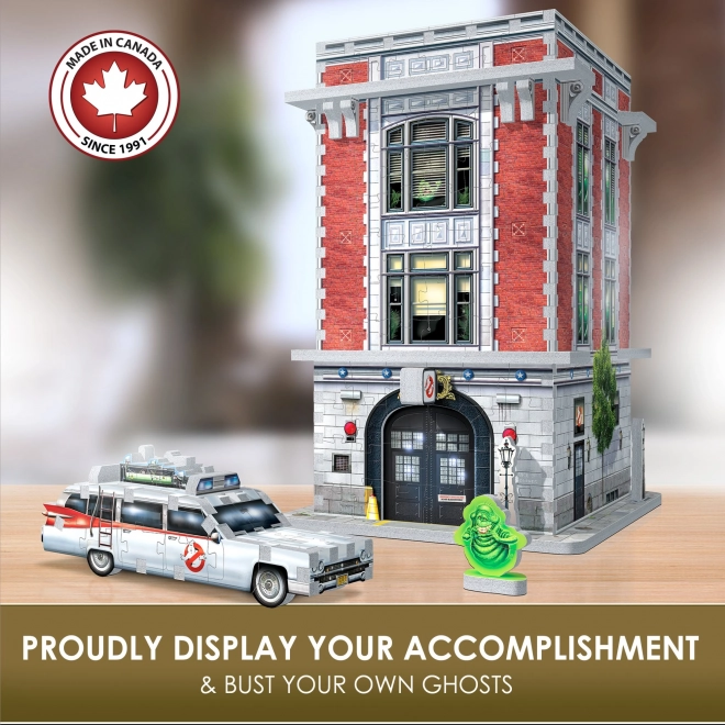 WREBBIT 3D puzzle Ghostbusters: Remiza strażaków Pogromców Duchów 500 elementów