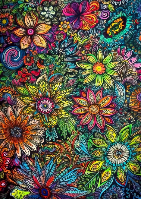 Puzzle Siła kwiatów 1000 elementów