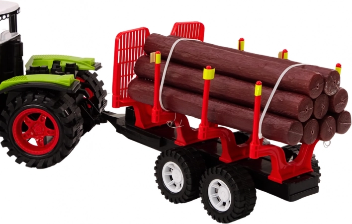 Realistyczny zestaw traktor + przyczepa