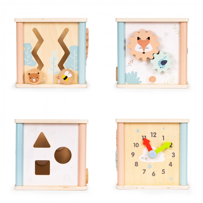Drewniane edukacyjne klocki Ecotoys