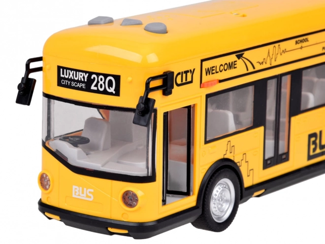 Żółty autobus party dźwięki otwierania drzwi światła muzyka ZA5222