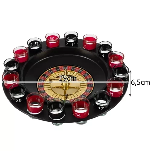 Imprezowa ruleta + kieliszki