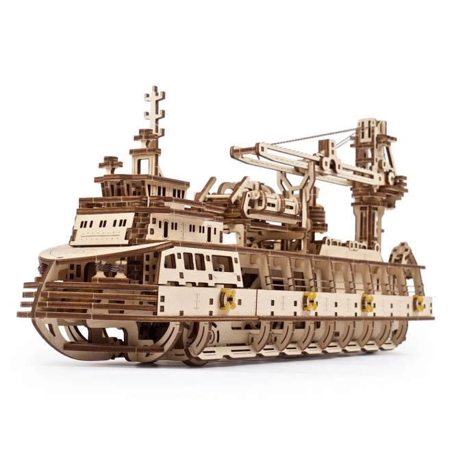 Ugears 3D puzzle - Badawczy statek parowy 575 elementów