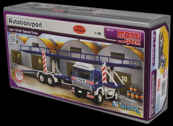 Zestaw Monti System MS 19 Autotransport Liaz 1:48 w pudełku 31,5x16,5x7,5cm